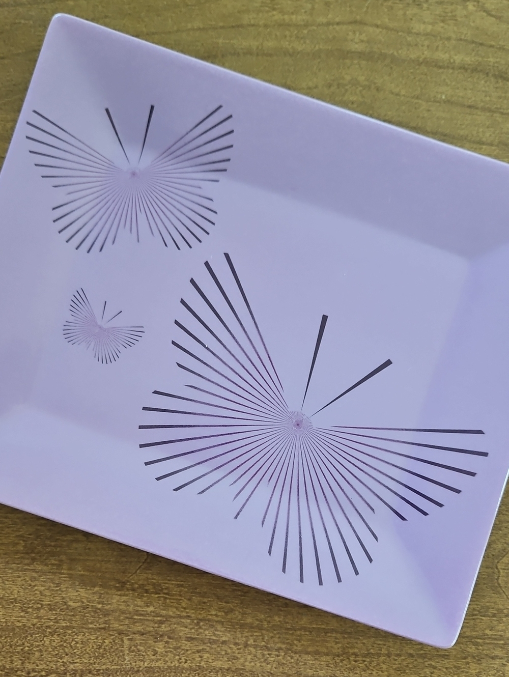 Lavender Butterfly Plate
